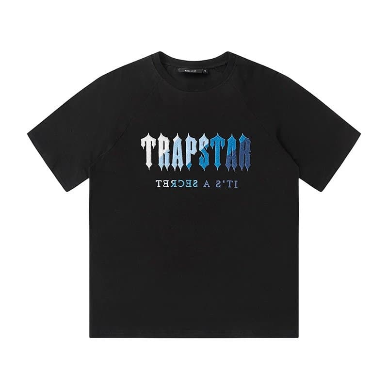 Corteiz Logo Tee & Shorts Set TRAPSTAR Graphic — 607款 黑色短袖