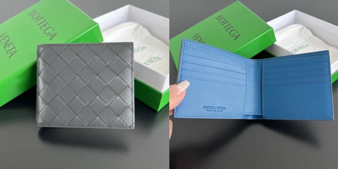 Bottega Veneta Intrecciato Bifold Wallet Classic Woven