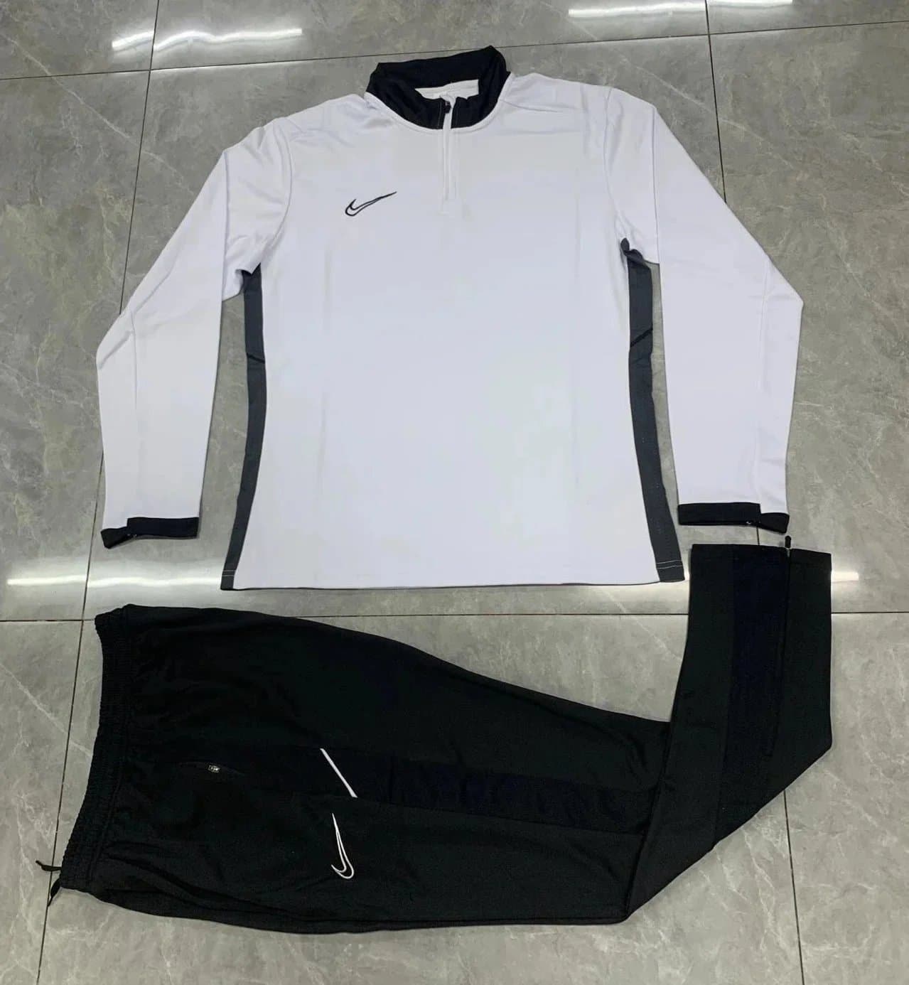 Nike Pro Top Solid White — 2508白色套装