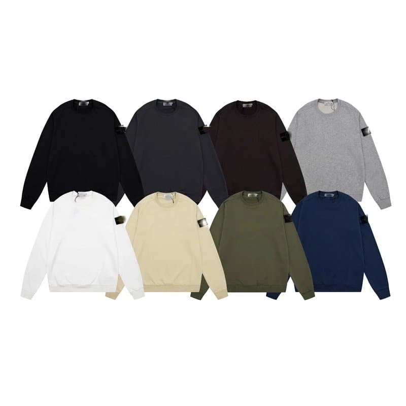 Stone Island Hooded Sweatshirt Compass Patch — 298花灰色