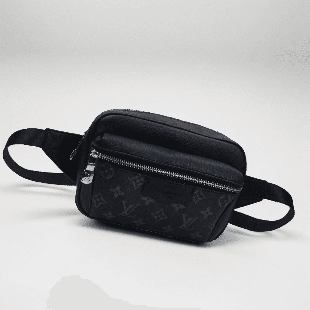 Louis Vuitton Porte-Documents Messenger Monogram Eclipse — 黑色腰包