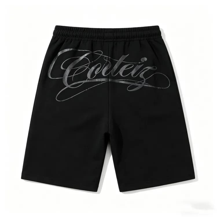 Corteiz Logo Shorts Metallic Script