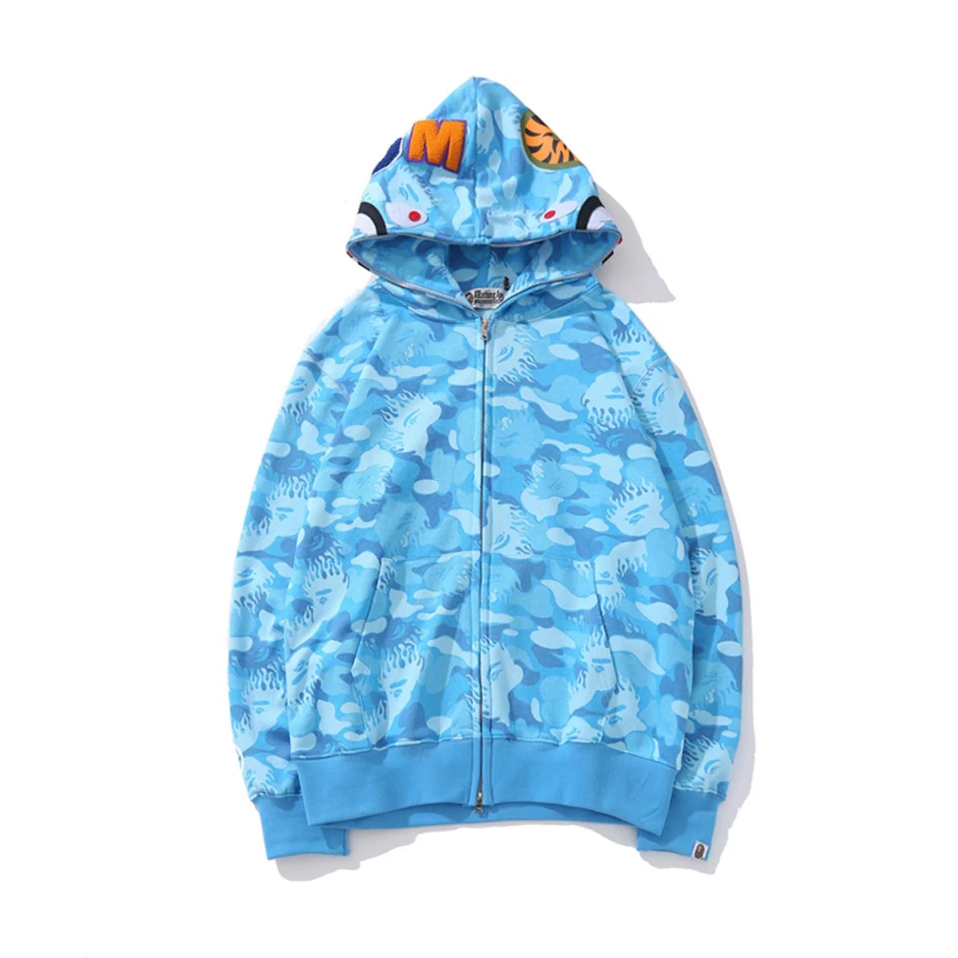 BAPE Shark Hoodie Multi Camo — 8