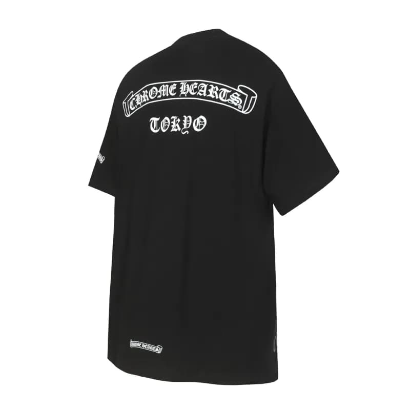 Graphic Tee Chrome Hearts Lips & Skull — 黑色2201