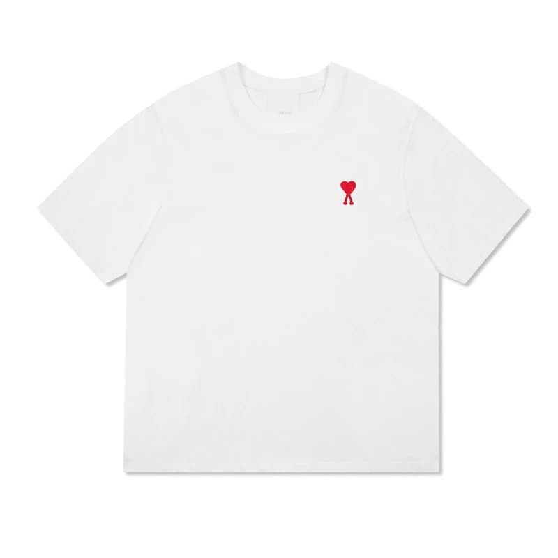 Amiri Logo T-Shirt Solid Brown — 小爱心-白色