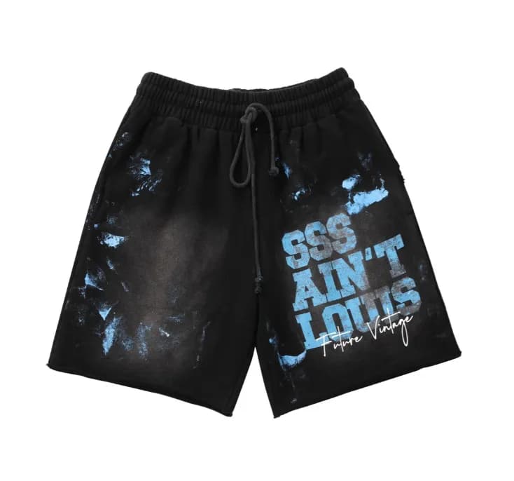 Saint Laurent Graphic T-Shirt Hate Saint Print — ST634 wash water black