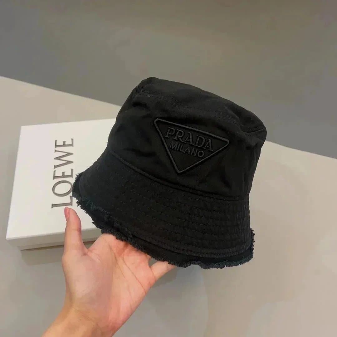 Miu Miu Bucket Hat Embroidered Logo — AL036