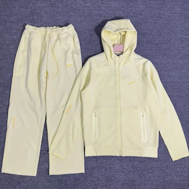 Nike Hoodie and Joggers Set Pale Yellow