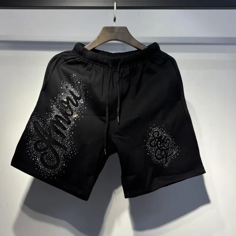 Embroidered Shorts Crystal Logo