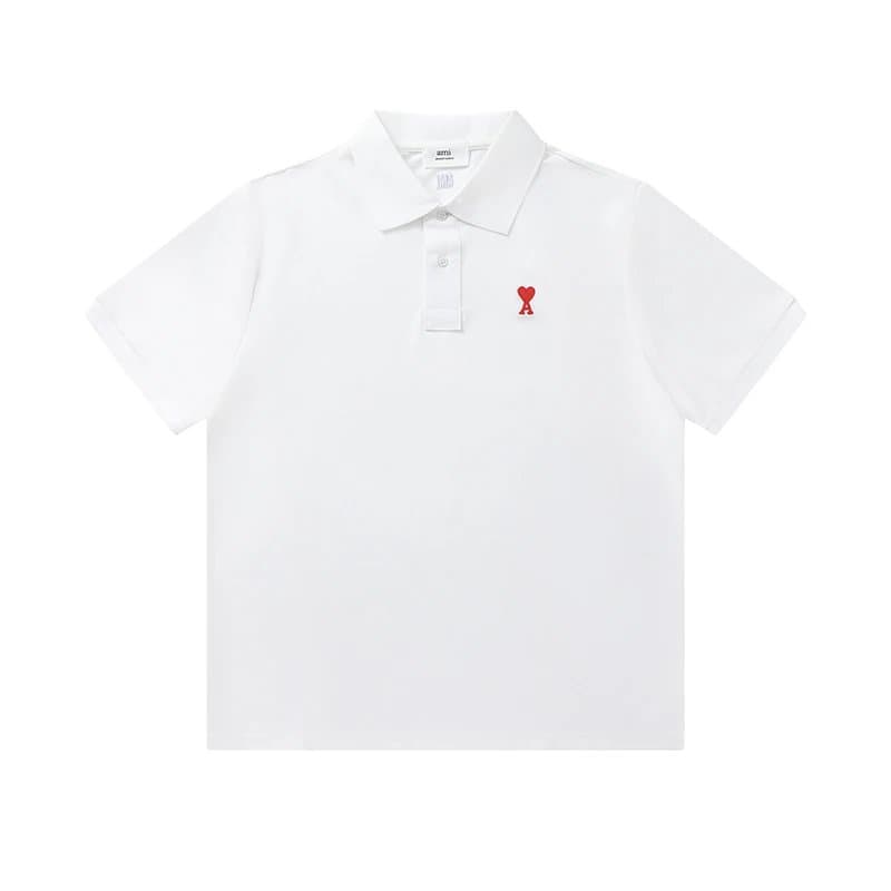 Amiri Logo T-Shirt Heart Logo — POLO=白色A0010#