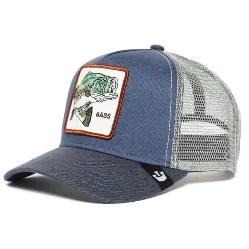 BAPE Trucker Cap Lone Wolf Patch — 可调节 · 鲈鱼