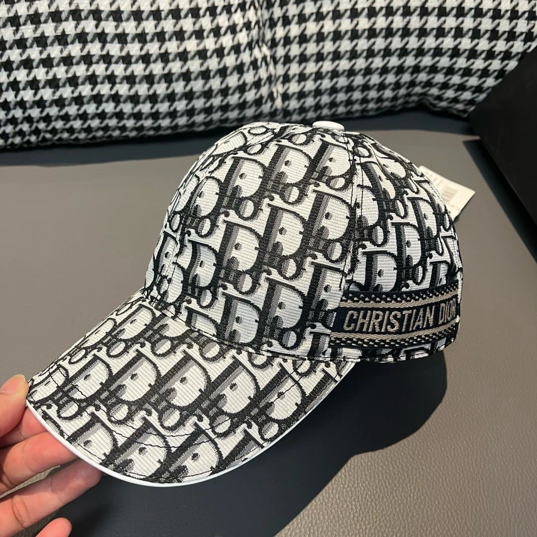 Prada Baseball Cap Nylon with Triangle Logo — 850# 白色带织带
