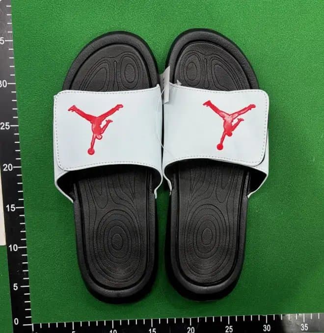 Jordan Slide Sandal White/Black/Red