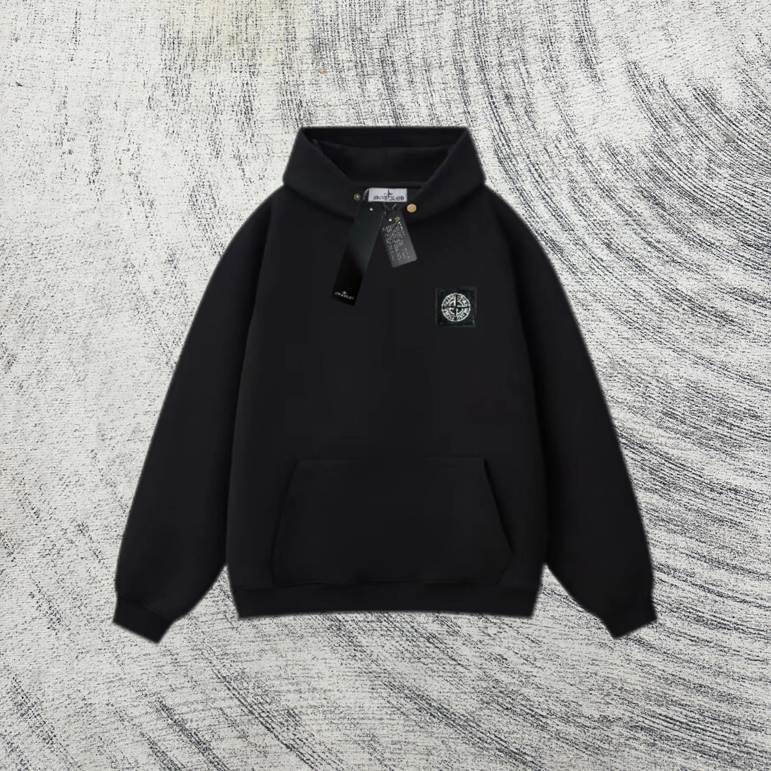 Stone Island Zip-Up Hoodie Diagonal Stripe — 0317019CC