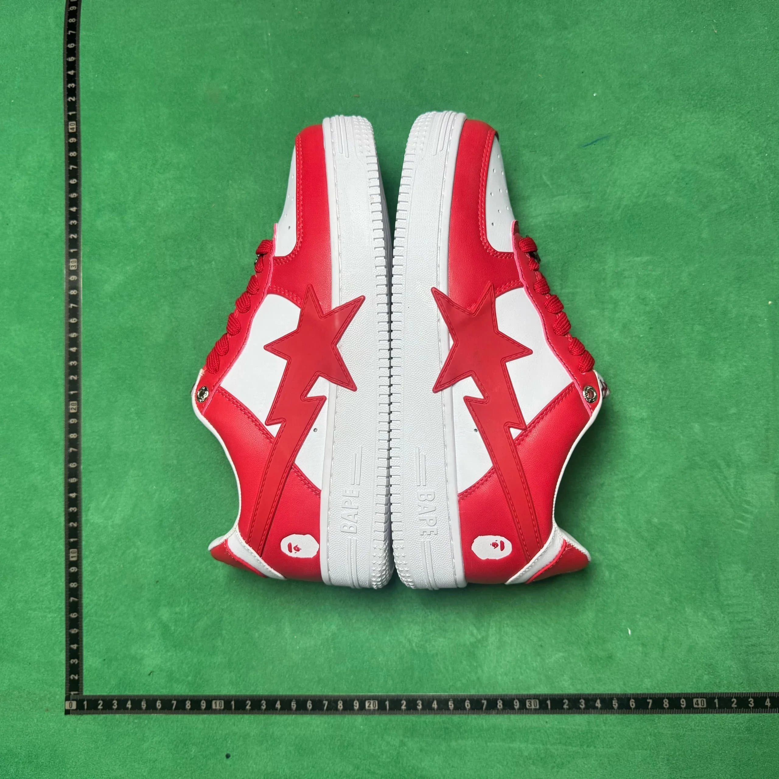 BAPE Star Low White Grey — 4号红色291 306