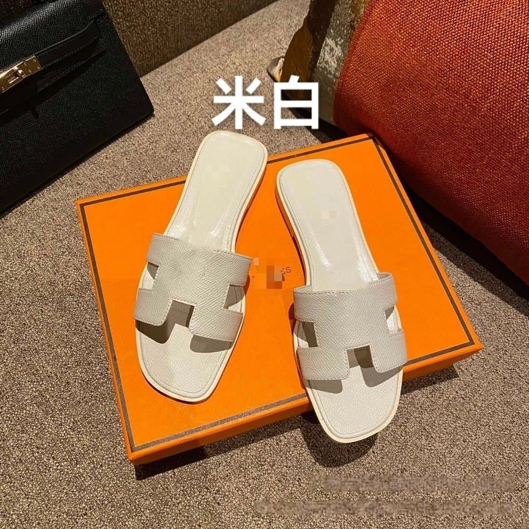 Hermès Oran Slide Palm Tree Texture — 34