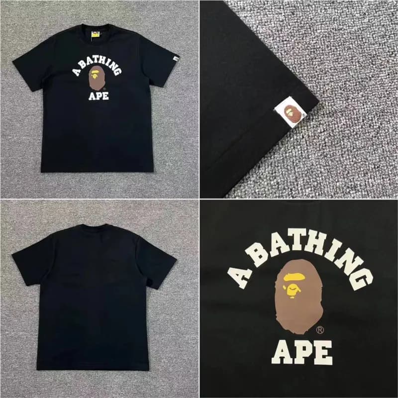 BAPE A Bathing Ape T-Shirt Multiple Colorways and Graphics — XX253黑色