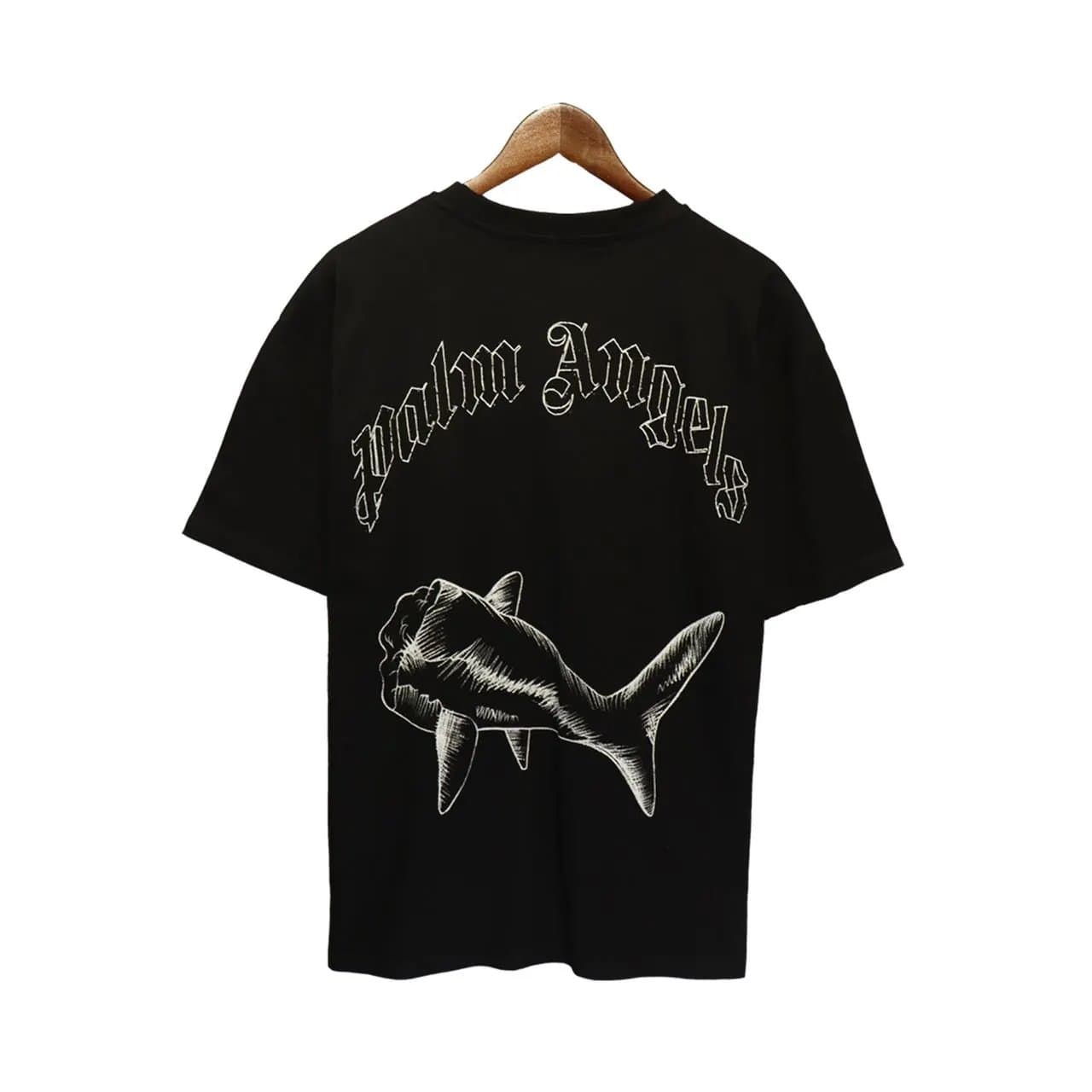 Off-White Graphic Tee Paris Logo — 鲨鱼黑色