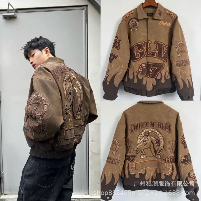 Racing Leather Jacket Red Bull Racing — MJ46