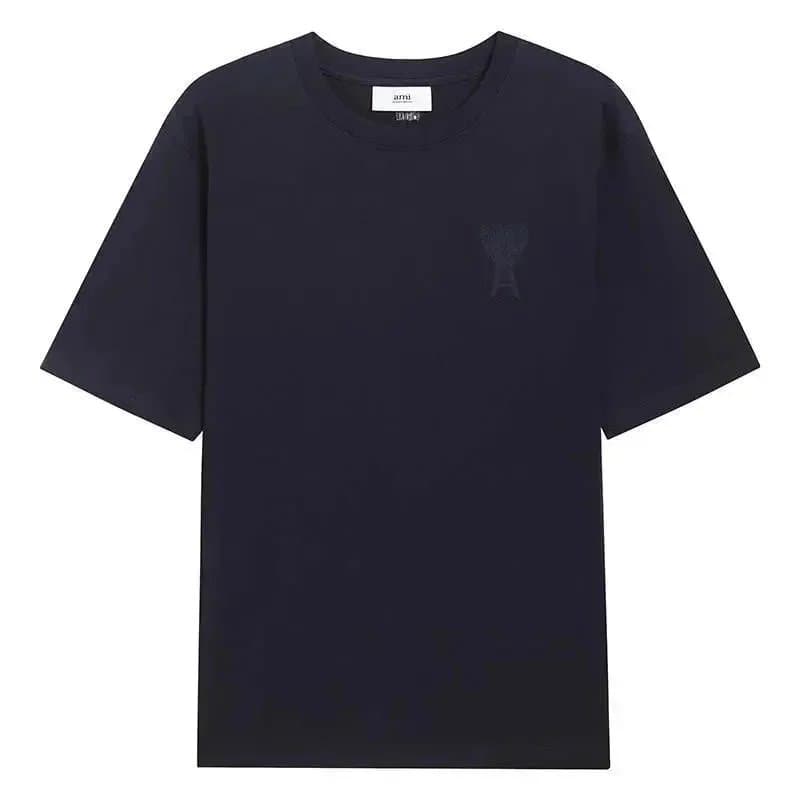 AMI Paris Logo T-Shirt Embroidered Heart