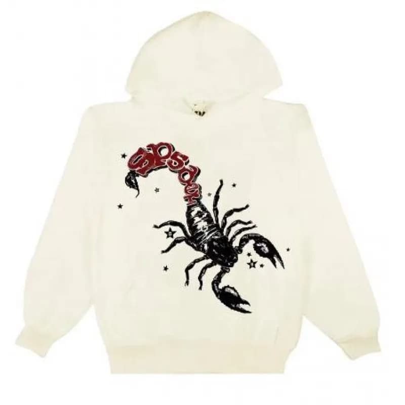 Sp5der Hooded Sweatshirt Spider Web Graphic — 蝎子