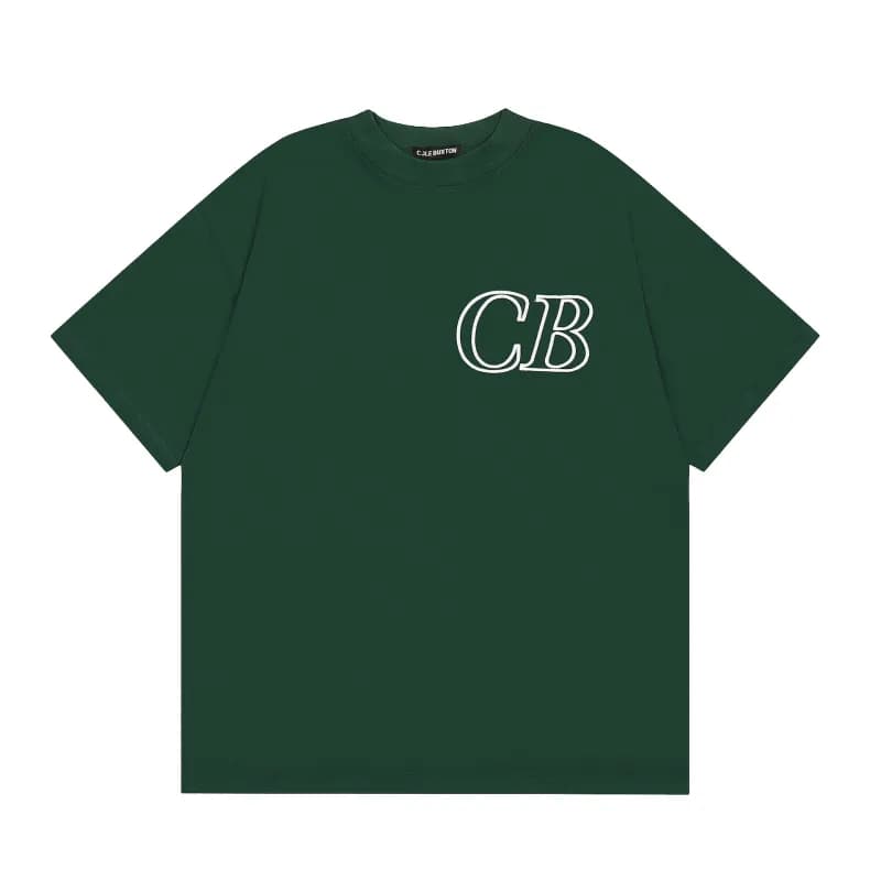 Corteiz CB Logo Sweater White CB Logo — C107 green