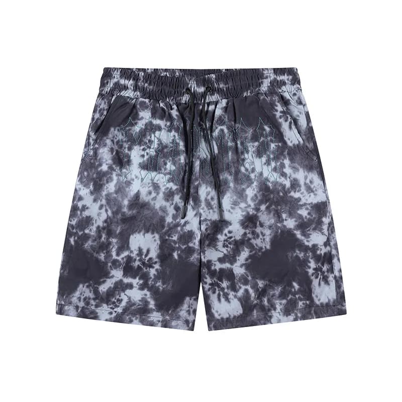 Travis Scott Logo Shorts Black with Blue Script — 731黑色短裤