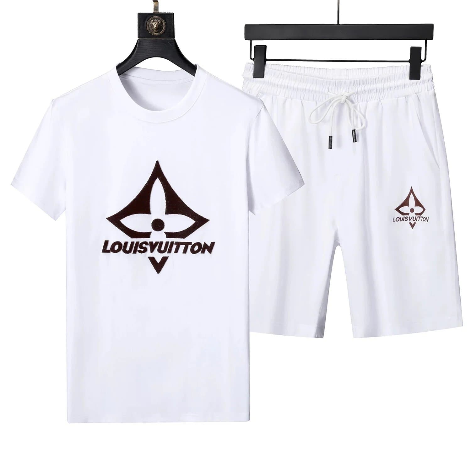 Louis Vuitton T-Shirt and Shorts Set Monogram Logo