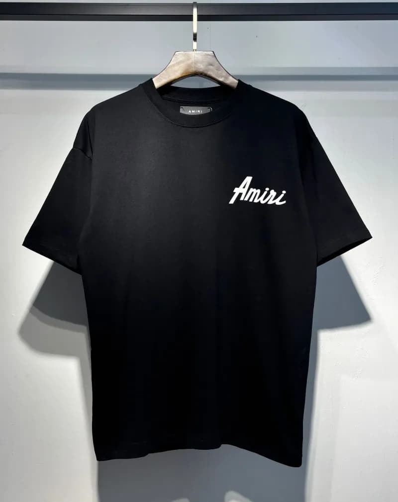 Amiri Logo T-Shirt Mesh Script — 728 black