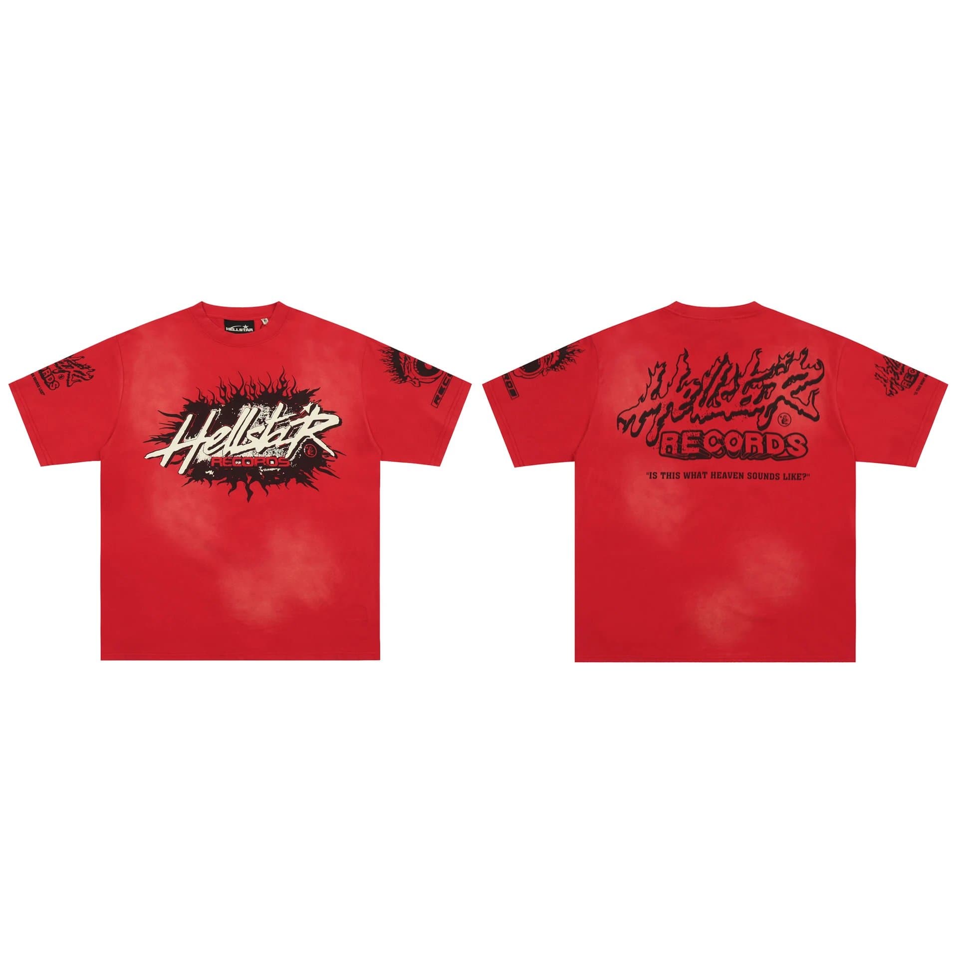 Hellstar Graphic Tee Flame Logo — H665红色
