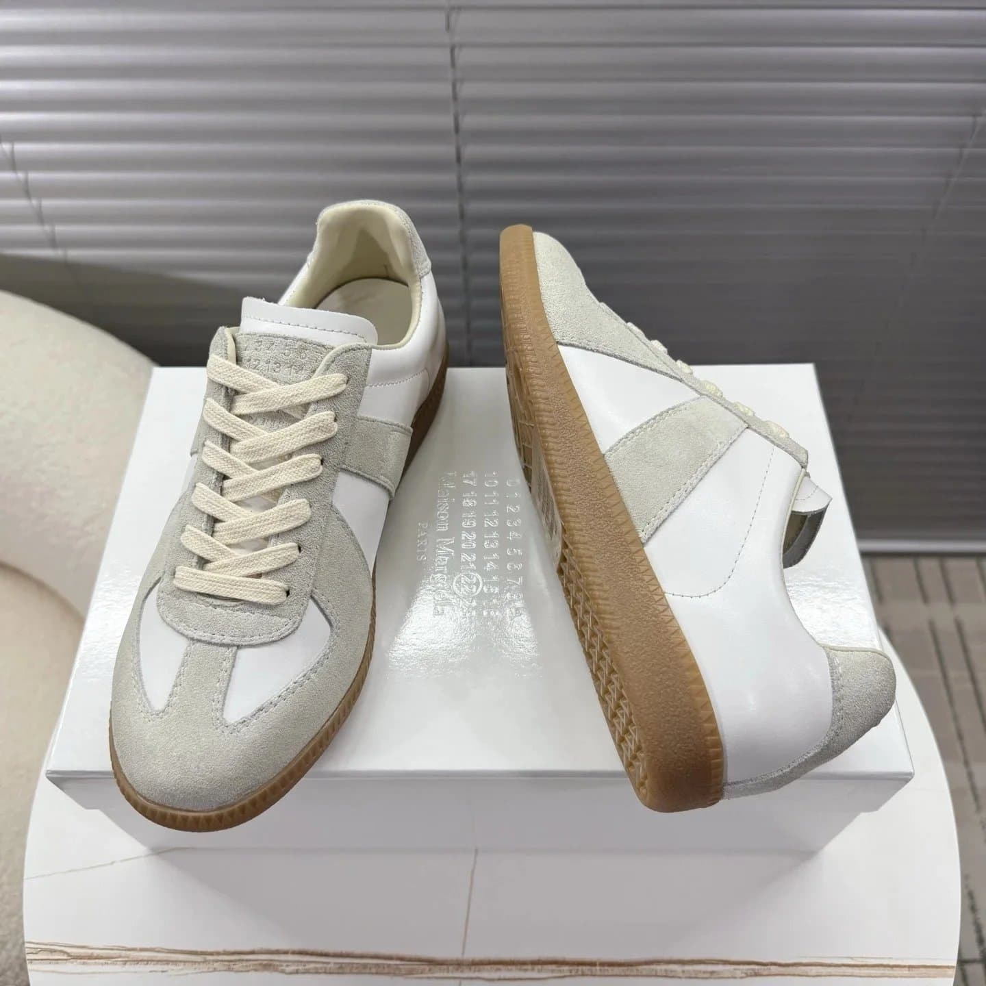 Maison Margiela Future Sneaker White Suede Leather