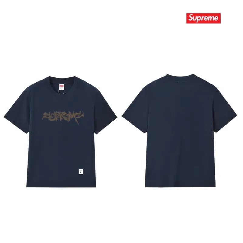 Supreme T-Shirt Graffiti Logo — S306宝蓝