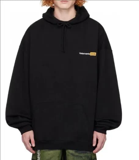 Vetements Oversized Hoodie Vetements.com Logo