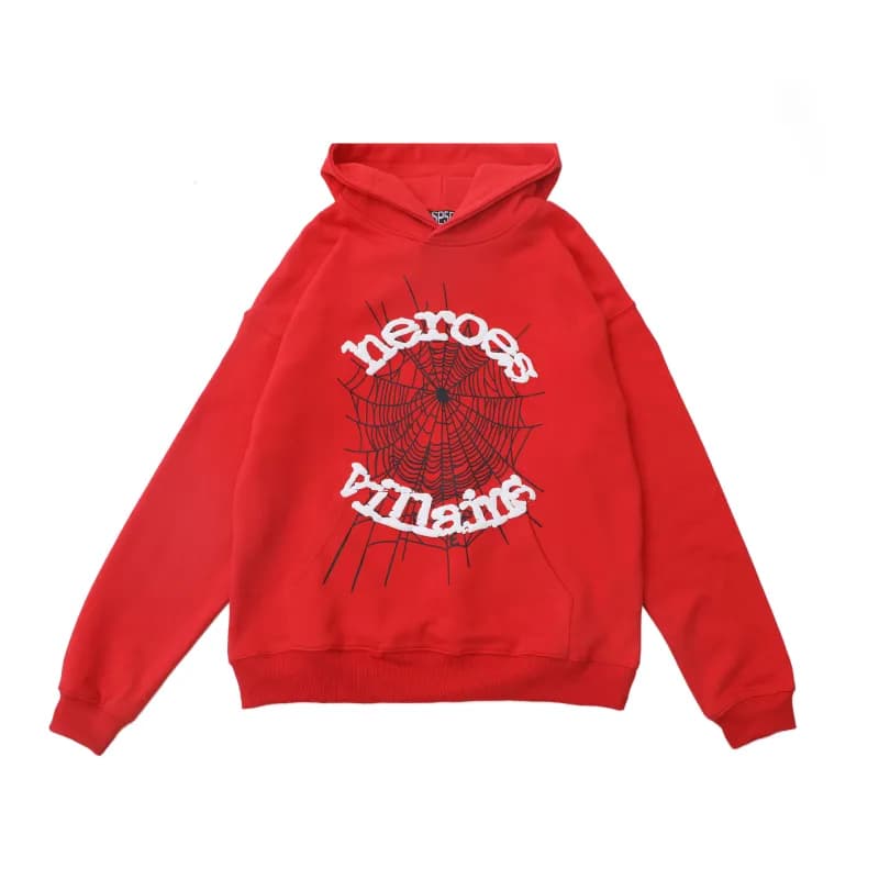 Broken Planet Hoodie Star Logo Appliqué — 176 红色