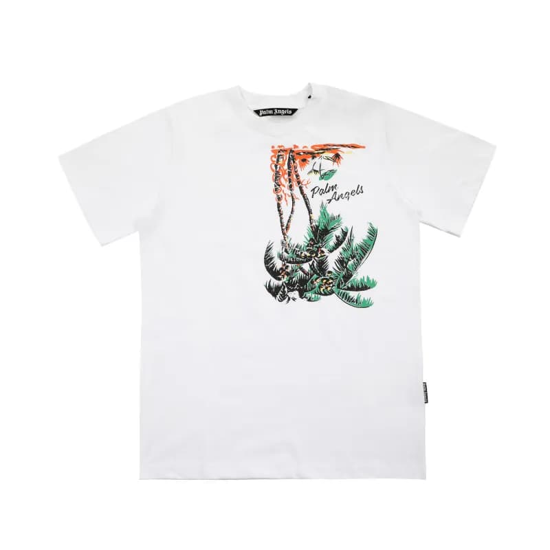 Palm Angels Graphic Tee Palm Tree Print