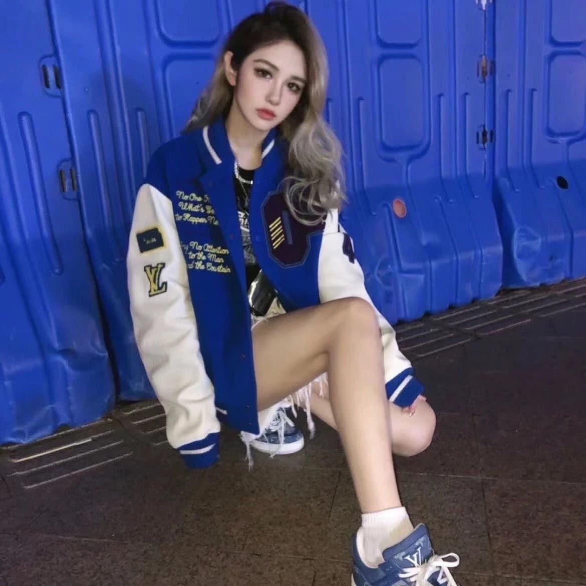 Louis Vuitton Varsity Jacket LV Monogram Embroidery