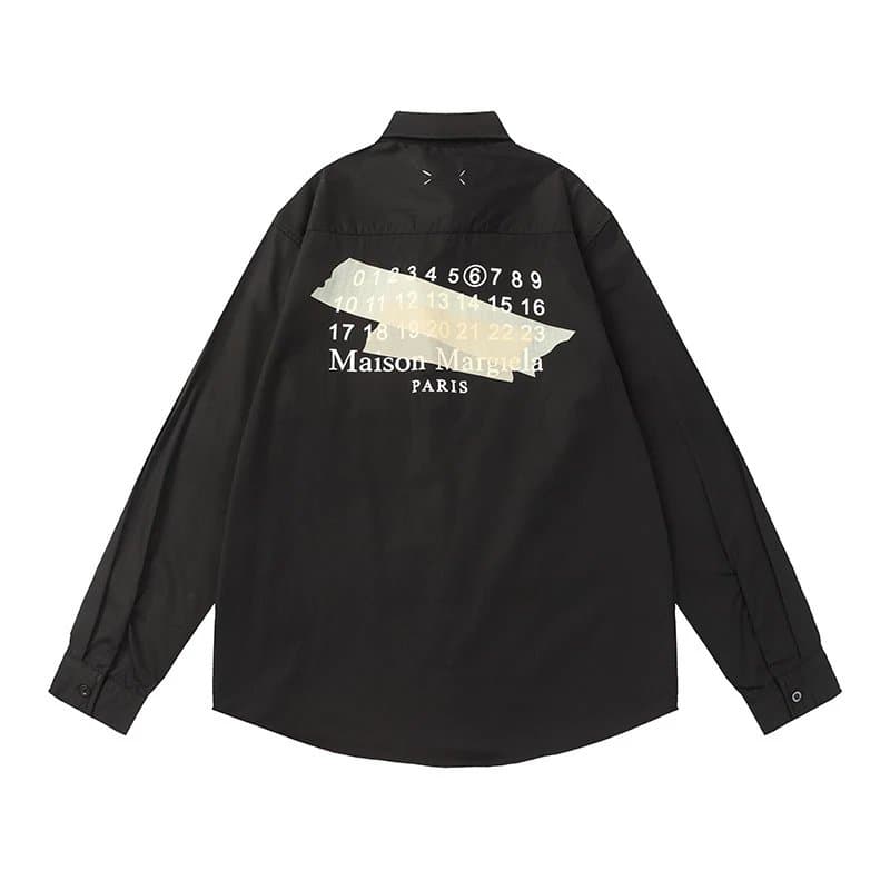 Maison Margiela Oversized Shirt Tape Print Back