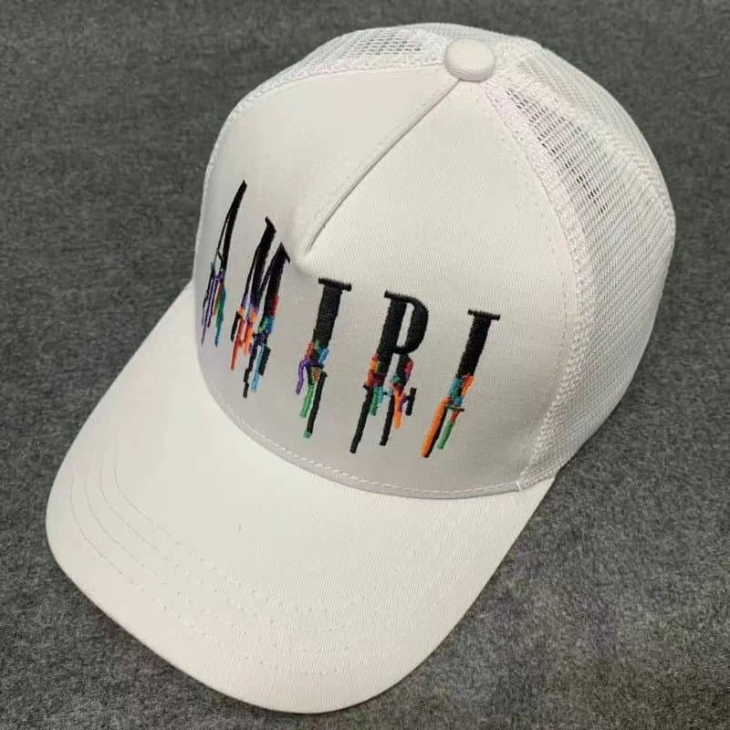 Amiri Baseball Cap White Logo — A17