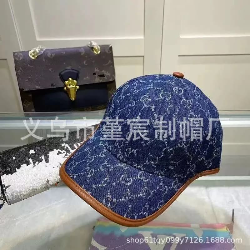 Gucci Baseball Cap GG Monogram Denim