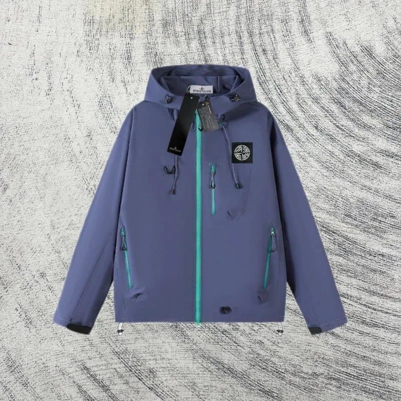 Stone Island Zip-Up Jacket Compass Logo — A29