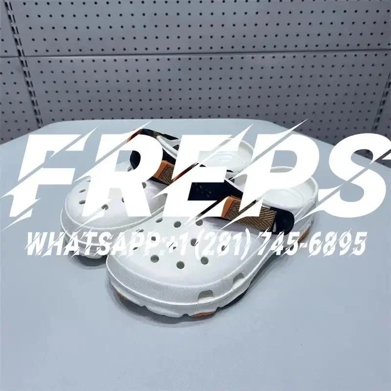Crocs Classic Clog White with Webbing Strap