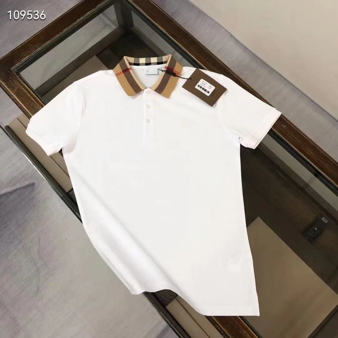 Burberry Polo Shirt Checkered Collar