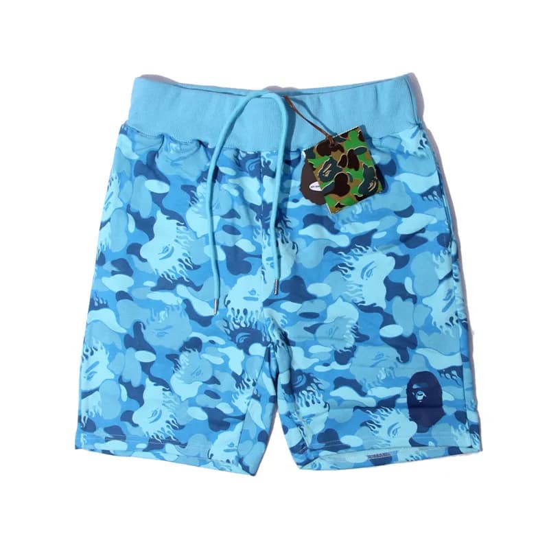 BAPE Shark Camo Shorts Shark Face Print — 11