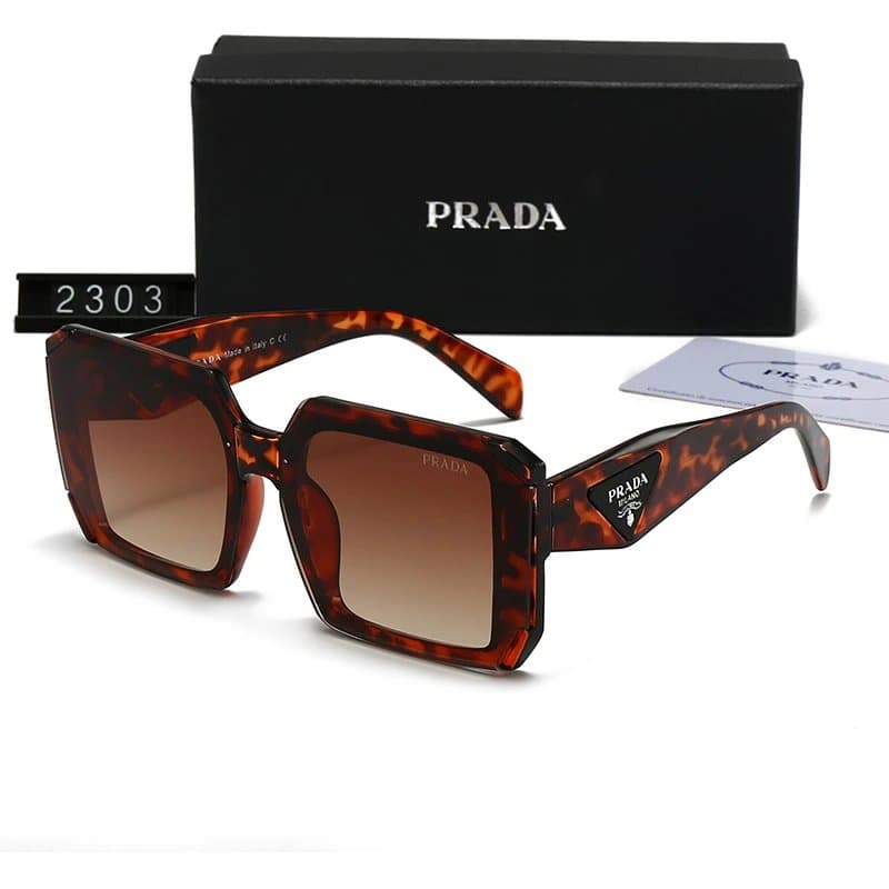 Prada Square Sunglasses Tortoiseshell