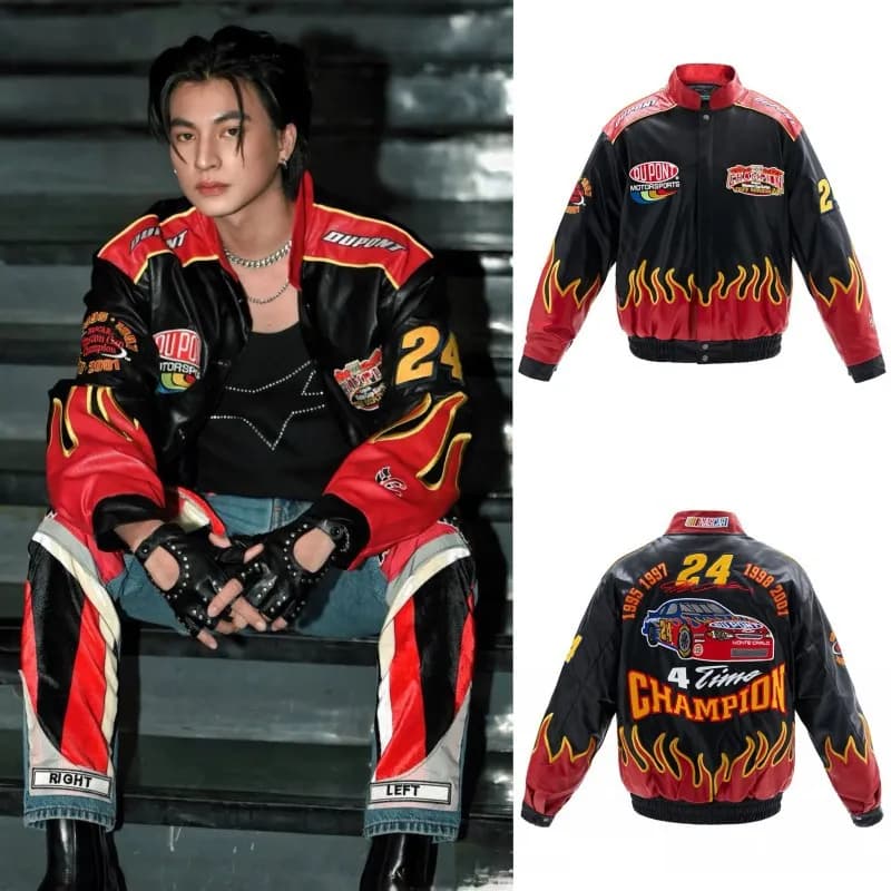Chrome Hearts Racing Jacket 24 Champion Flame