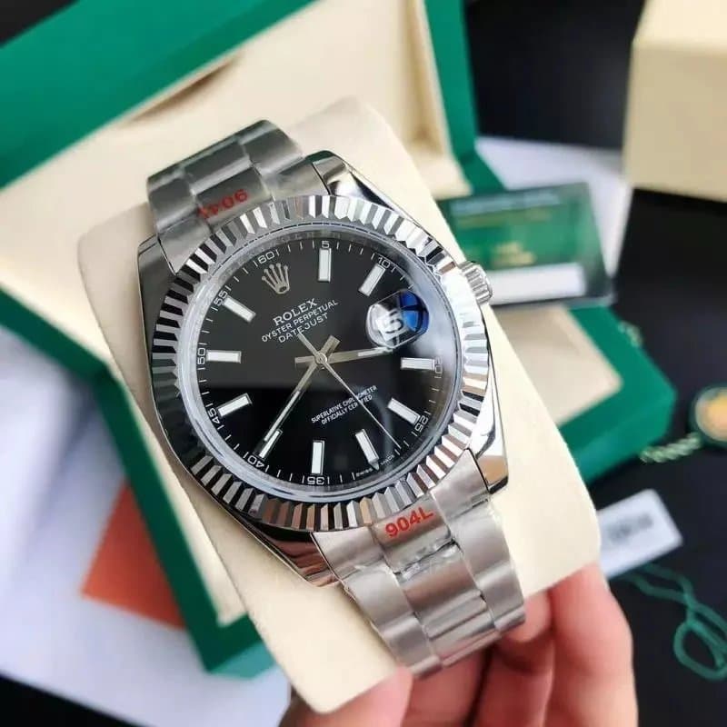 Rolex Submariner Date Root Beer — 银壳黑盘·三珠表带