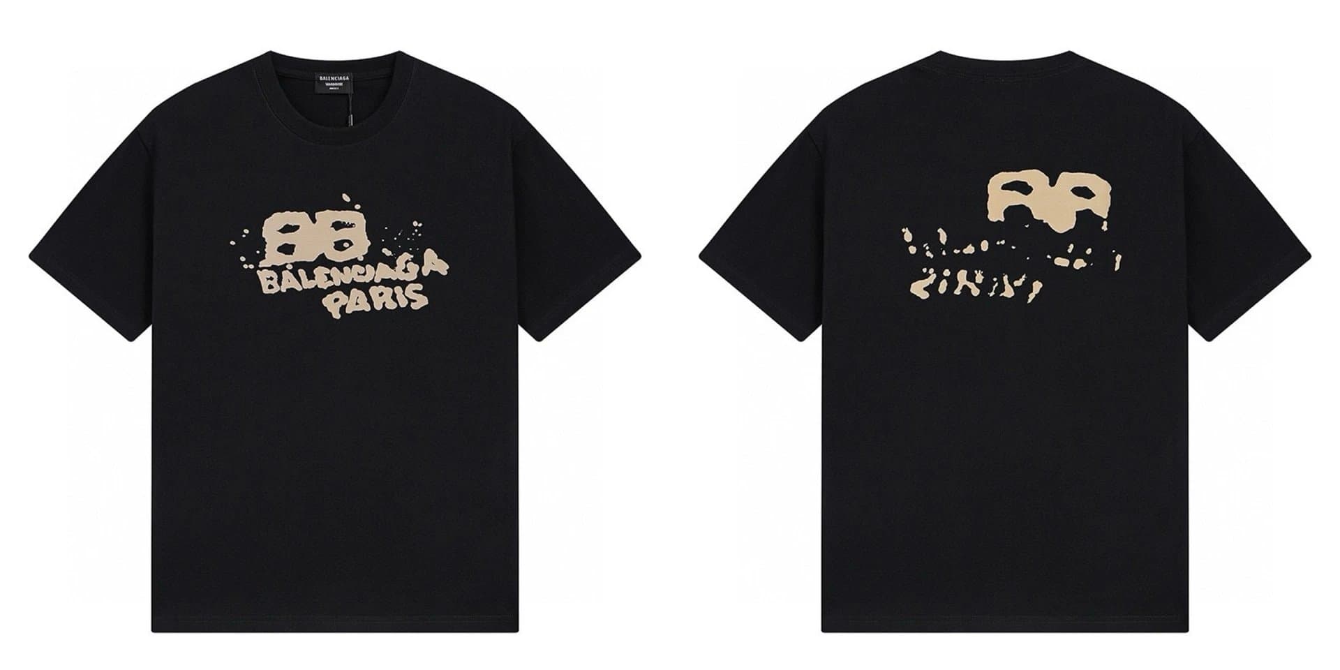 Balenciaga Digital Clock Tee 5:20 Print — 517黑黄