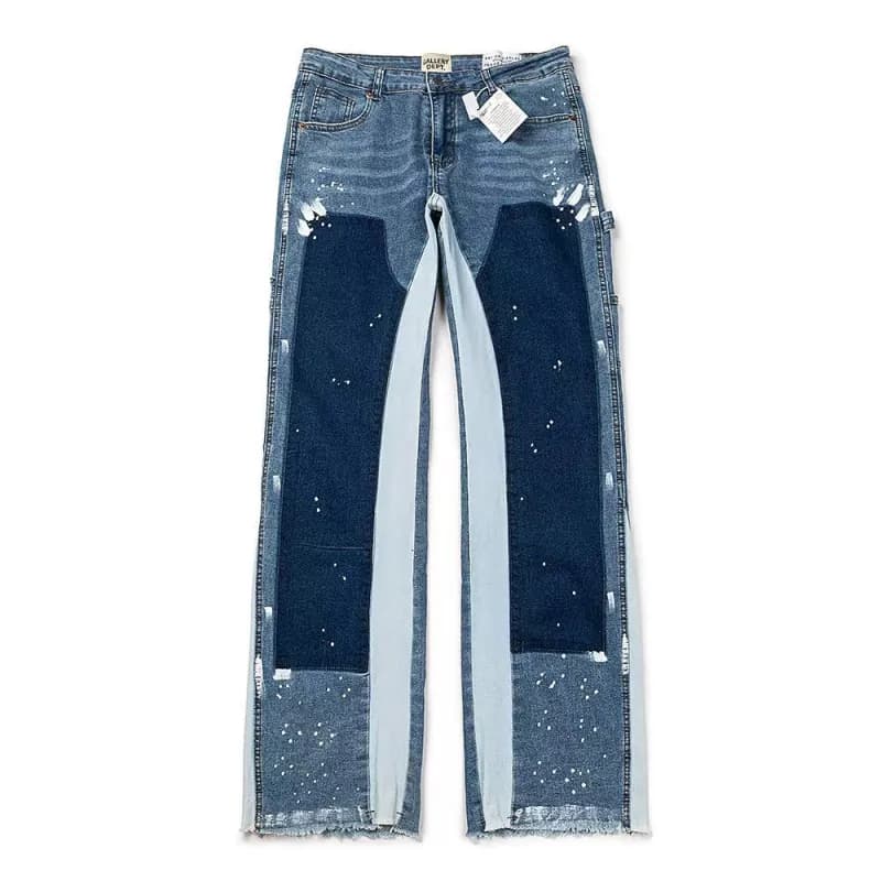Gallery Dept. Patchwork Jeans Paint-Splatter Denim