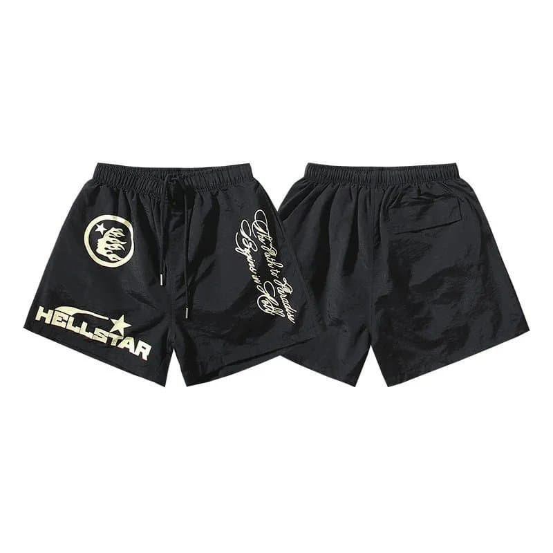 Hollister Drawstring Shorts Logo Print — 24