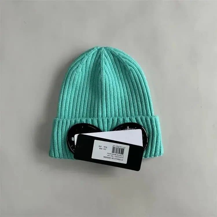 C.P. Company Ribbed Beanie Double G Hardware — 12